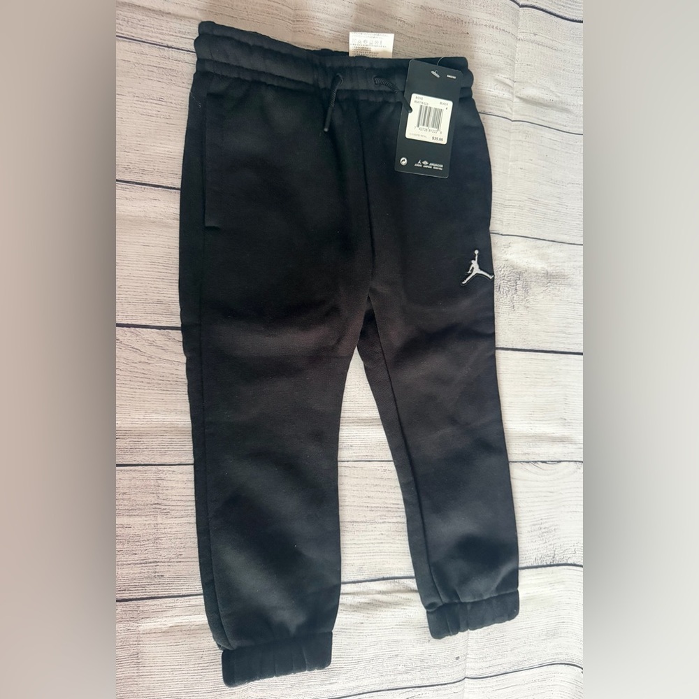 Jordan Jumpman Little Boys💙Logo Black Sweatpants. (Brand NEW with tags!)